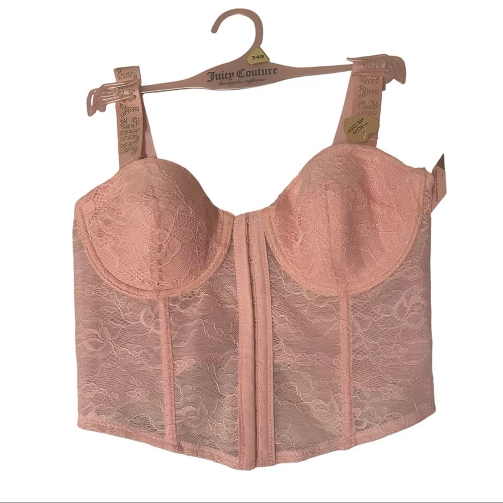 Juicy Couture 34B Lace Bra Pink Intimates